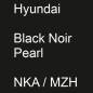 Preview: Hyundai, Black Noir Pearl, NKA / MZH.